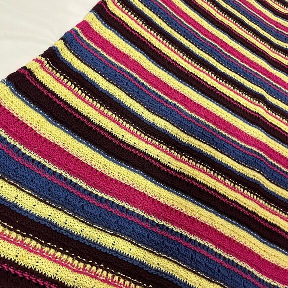 NWT Zara Special Edition Crochet Colorful Flutter Sleeve Maxi Sheer Dress Size S - Picture 3 of 8